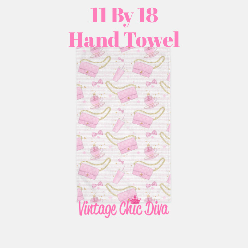 Pink Glam10 Hand Towel-