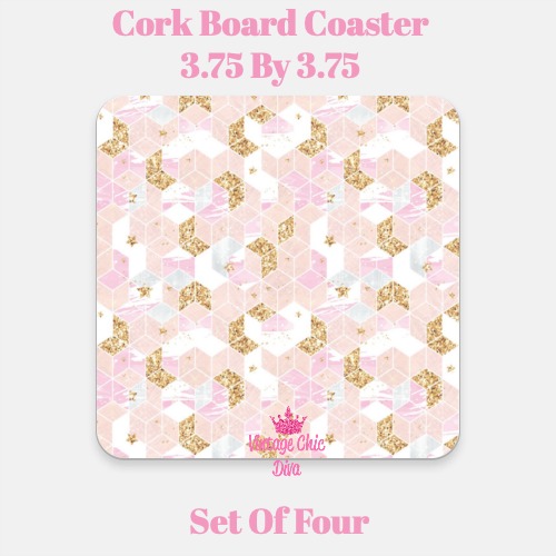 Pink Glam1 Coaster-