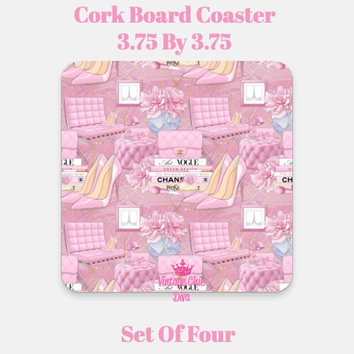 Pink Glam8 Coaster-