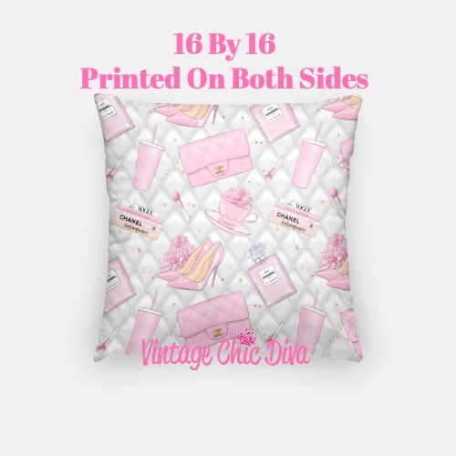 Pink Glam Chanel11 Pillow Case-
