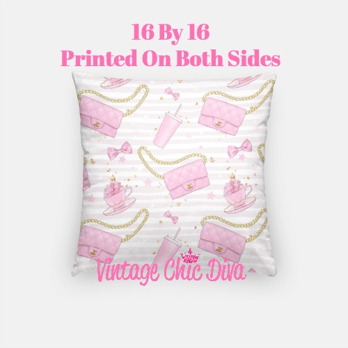 Pink Glam Chanel6 Pillow Case-