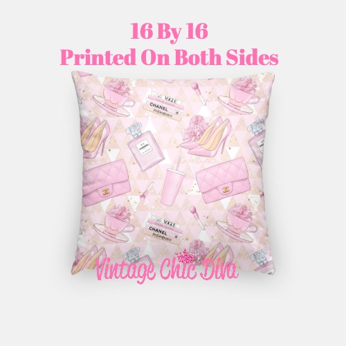 Pink Glam Chanel8 Pillow Case-