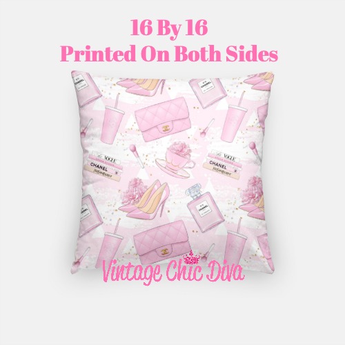 Pink Glam Chanel9 Pillow Case-