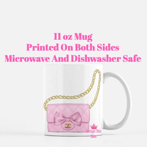 Pink Glam Chanel Bag12 Coffee Mug-