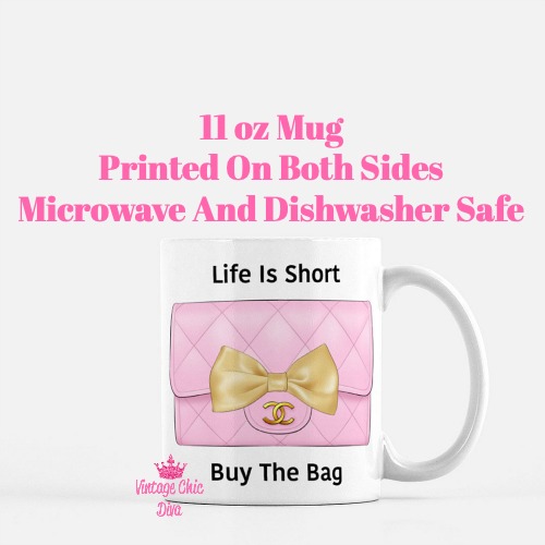 Pink Glam Chanel Bag18 Coffee Mug-