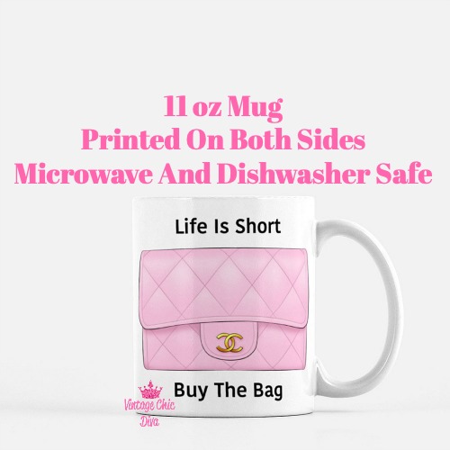 Pink Glam Chanel Bag19 Coffee Mug-