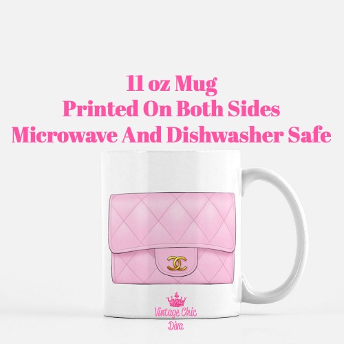 Pink Glam Chanel Bag1 Coffee Mug-