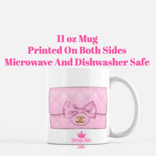 Pink Glam Chanel Bag2 Coffee Mug-