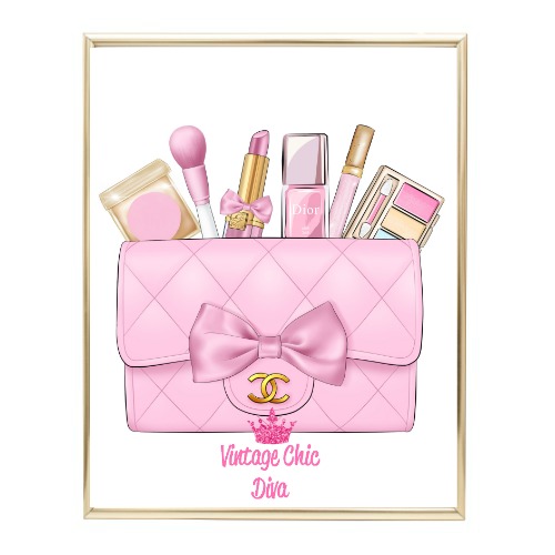 Pink Glam Chanel Handbag22 Wh Bg-