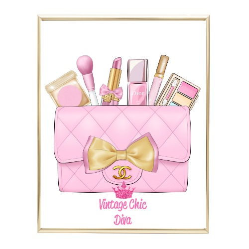Pink Glam Chanel Handbag25 Wh Bg-