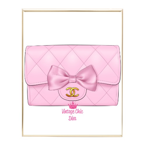 Pink Glam Chanel Handbag2 Wh Bg-