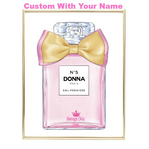 Pink Glam Chanel Perfume5 Wh Bg-