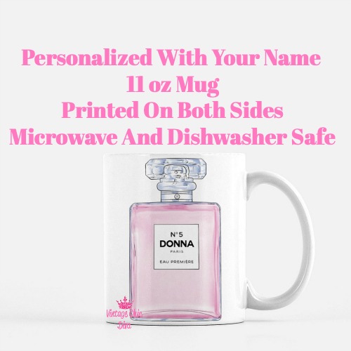 Pink Glam Chanel Perfume Custom1 Coffee Mug-