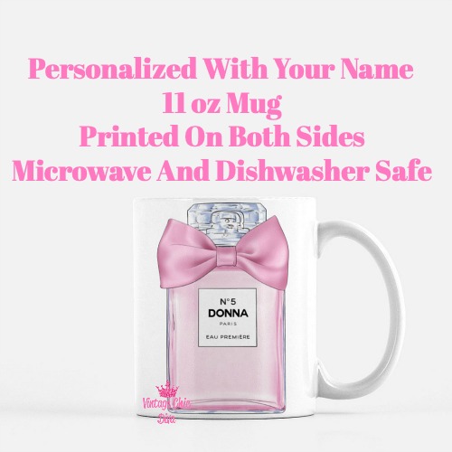 Pink Glam Chanel Perfume Custom2 Coffee Mug-