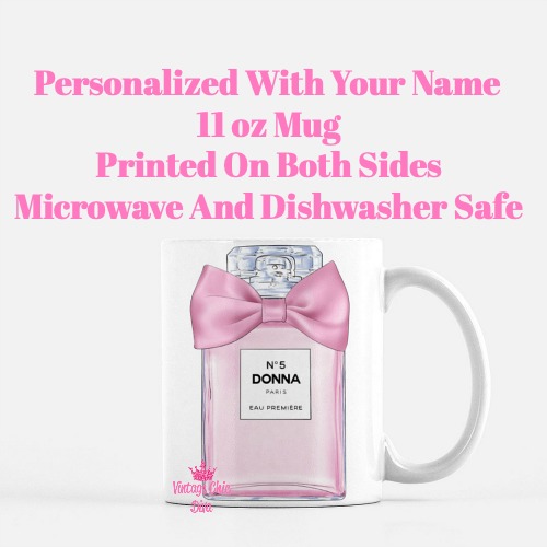 Pink Glam Chanel Perfume Custom2 Coffee Mug-