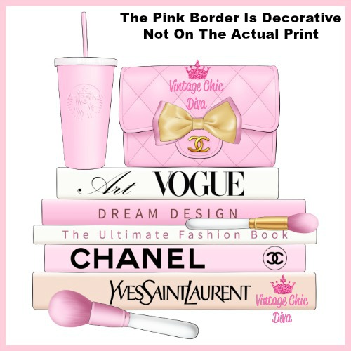 Pink Glam Chanel Starbucks Set10-