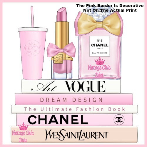 Pink Glam Chanel Starbucks Set15-