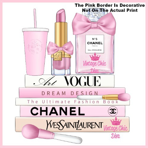 Pink Glam Chanel Starbucks Set17-