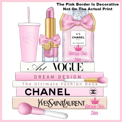 Pink Glam Chanel Starbucks Set19-