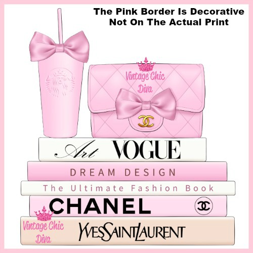 Pink Glam Chanel Starbucks Set22-