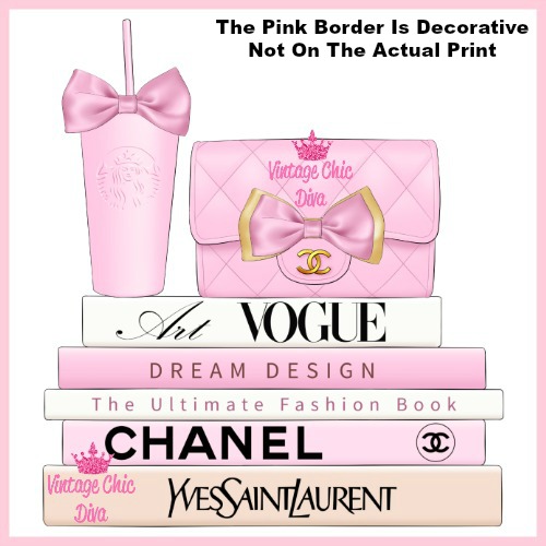 Pink Glam Chanel Starbucks Set24-
