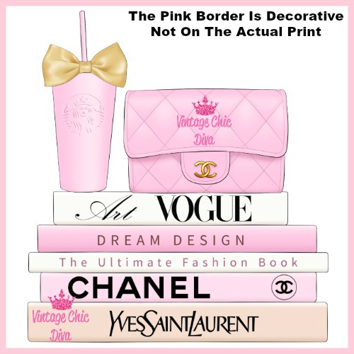 Pink Glam Chanel Starbucks Set26-