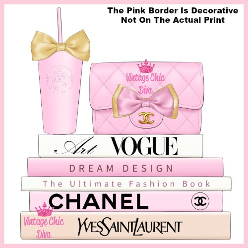 Pink Glam Chanel Starbucks Set29-