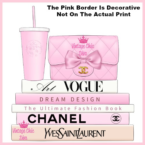 Pink Glam Chanel Starbucks Set2-