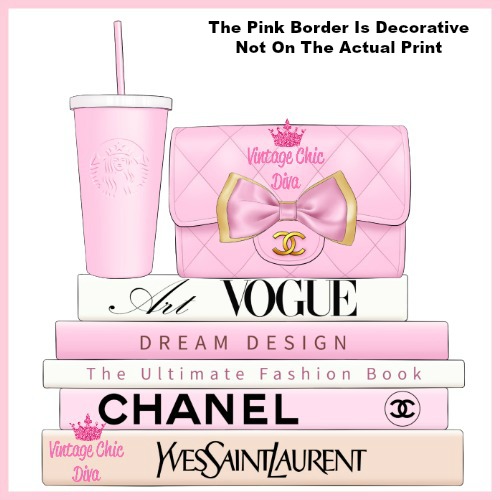 Pink Glam Chanel Starbucks Set4-