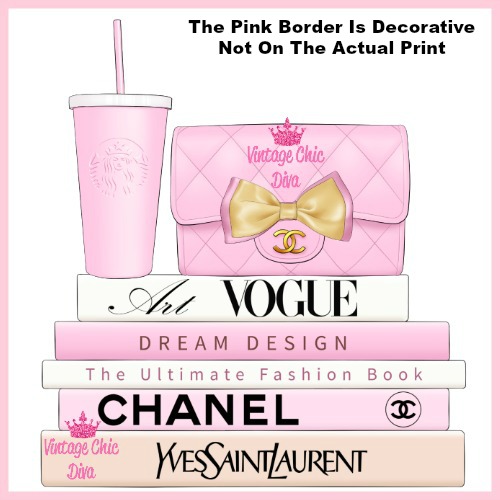 Pink Glam Chanel Starbucks Set5-