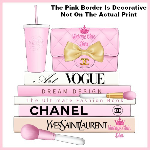 Pink Glam Chanel Starbucks Set8-