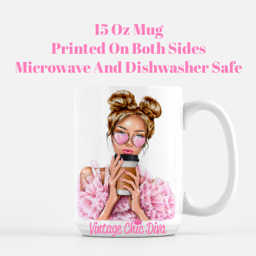 Pink Glam Coffee Girl2 Coffee Mug-