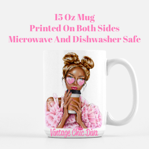 Pink Glam Coffee Girl3 Coffee Mug-