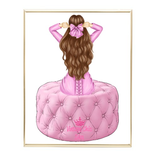 Pink Glam Fashion Girl Set 1 Wh Bg-