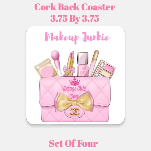 Pink Glam Handbag Makeup Set10 Coaster-
