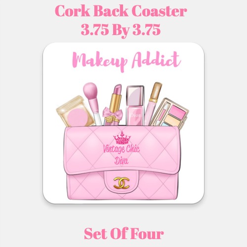 Pink Glam Handbag Makeup Set11 Coaster-