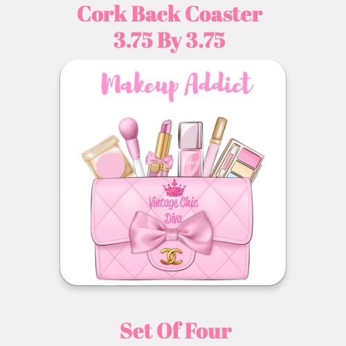 Pink Glam Handbag Makeup Set12 Coaster-