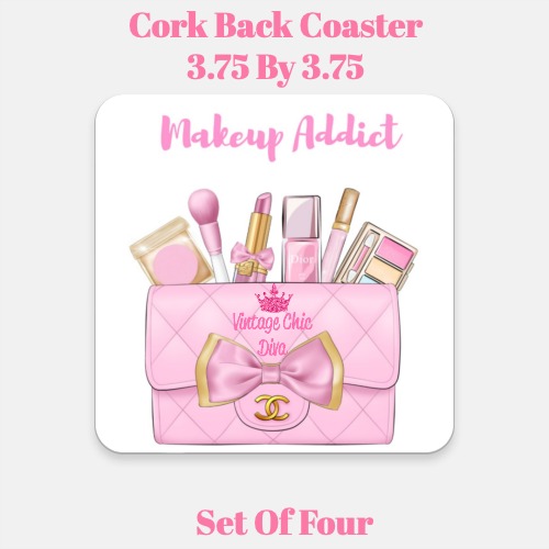 Pink Glam Handbag Makeup Set14 Coaster-