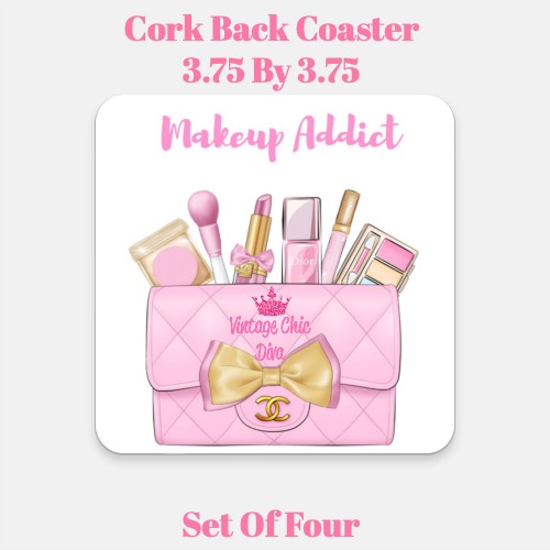 Pink Glam Handbag Makeup Set15 Coaster-