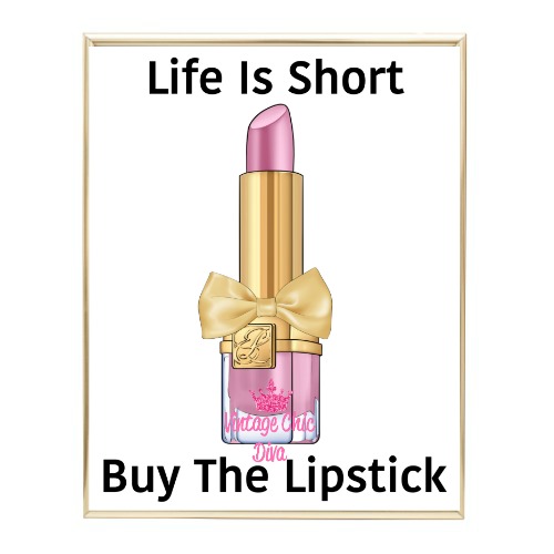 Pink Glam Lipstick2 Wh Bg-
