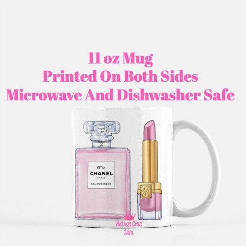 Pink Glam Perfume Lipstick1 Coffee Mug-