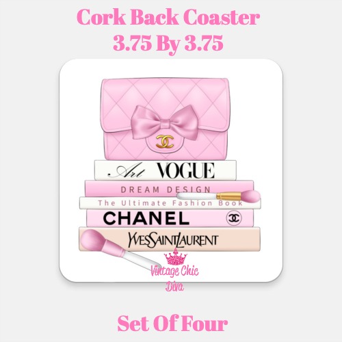 Pink Glam Set1 Coaster-