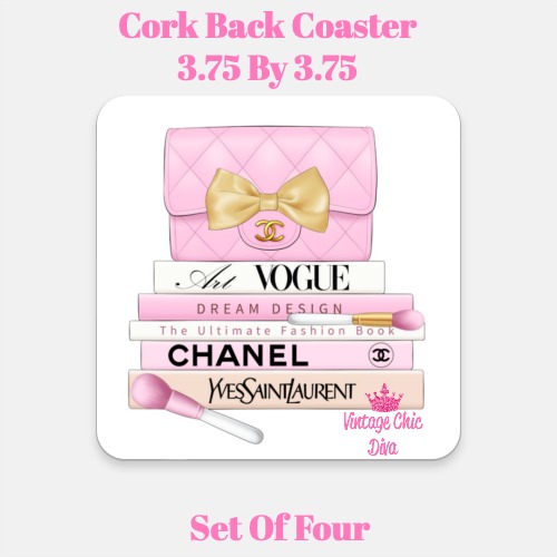 Pink Glam Set2 Coaster-