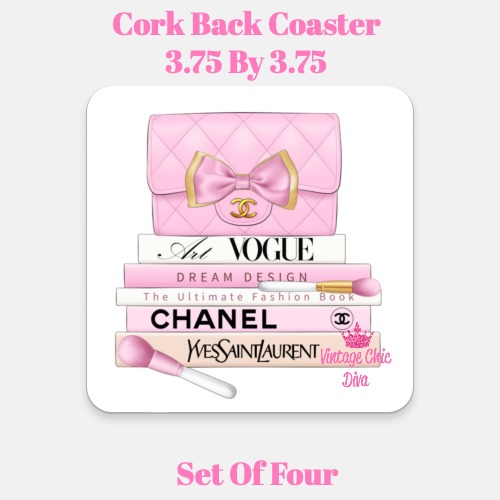 Pink Glam Set3 Coaster-