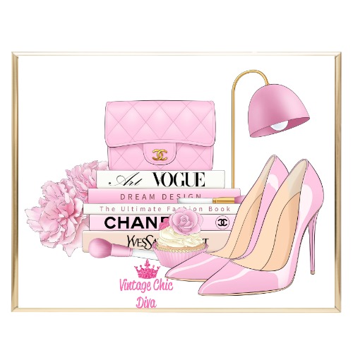 Pink Glam Set3 Wh Bg-