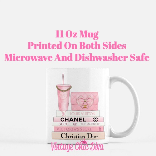 Pink Love Chanel Starbuck Set10 Coffee Mug-