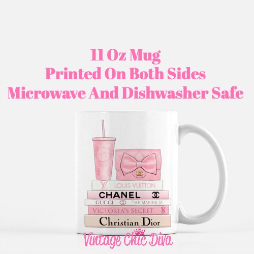 Pink Love Chanel Starbuck Set11 Coffee Mug-