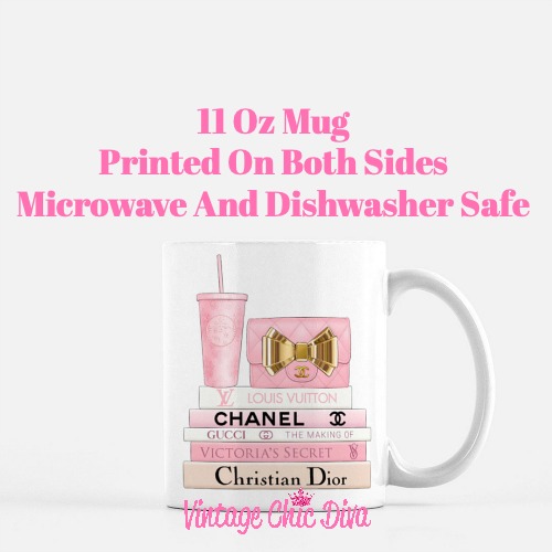 Pink Love Chanel Starbuck Set16 Coffee Mug-