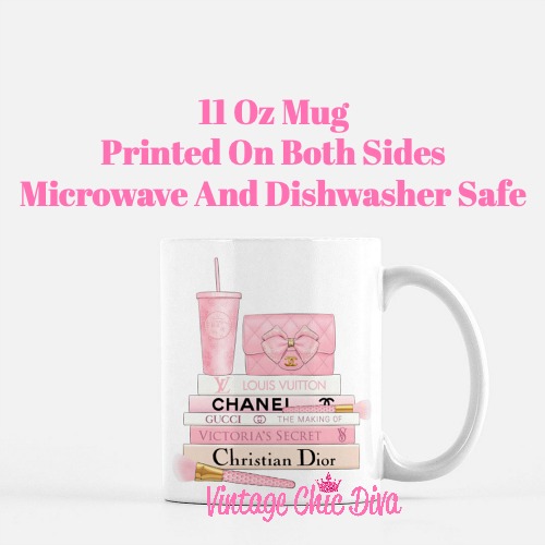 Pink Love Chanel Starbuck Set26 Coffee Mug-
