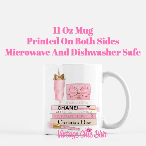 Pink Love Chanel Starbuck Set34 Coffee Mug-